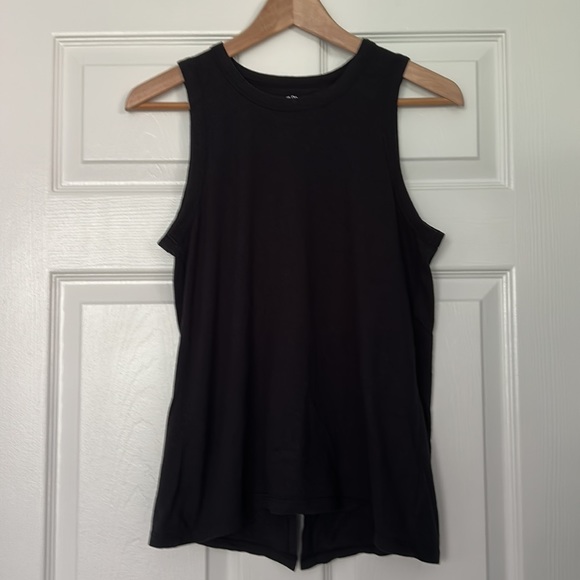 J. Crew Tie-Back Tank Top Black Small - Picture 4 of 8